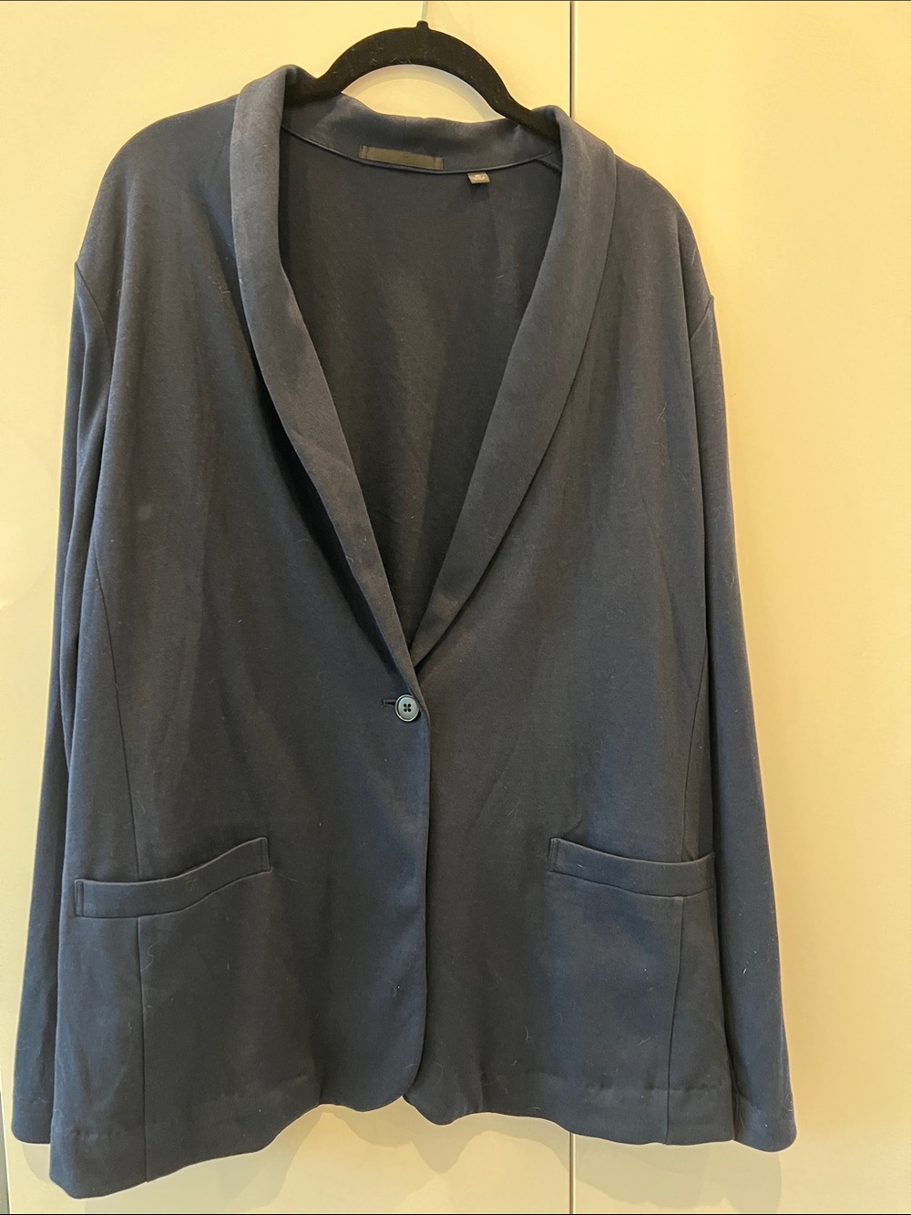 Uniqlo Navy blazer shirt jacket